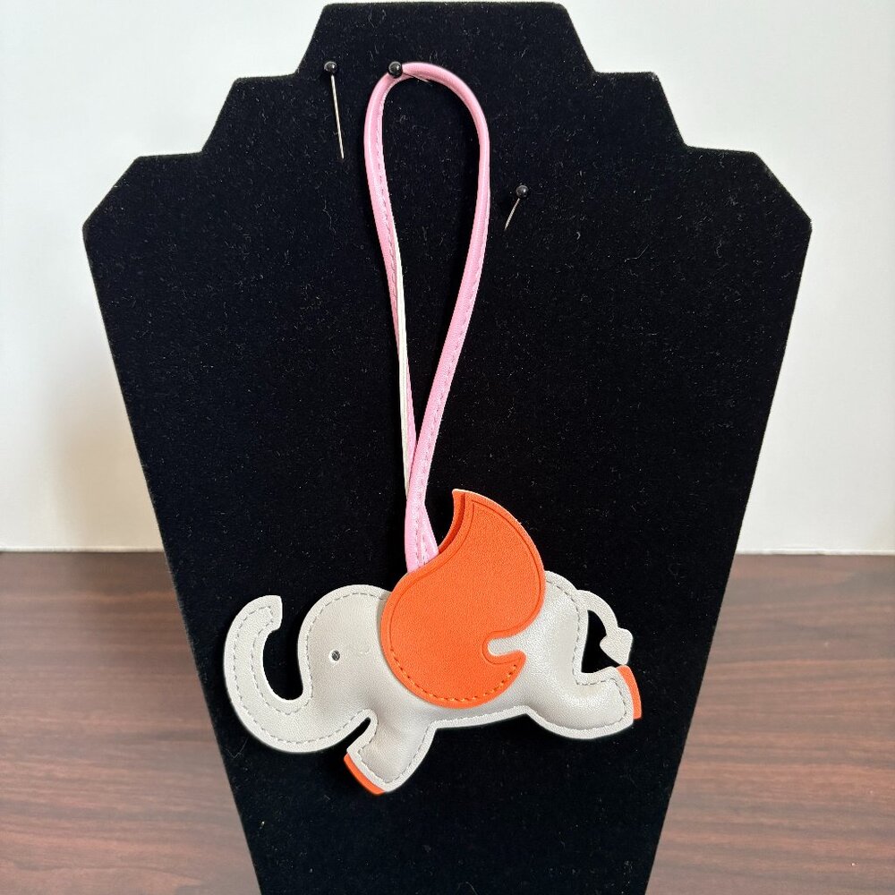 Elephant Bag Charm Dumbo Pegasus Bag Charm Grey/Orange/Pink New